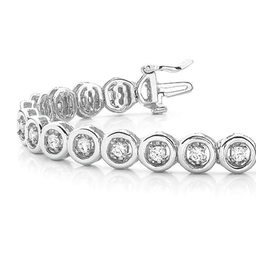 1.50 ctw Round Diamond Tennis Bracelet Four Prong Set for Women