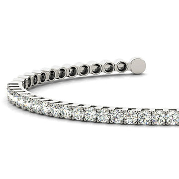 2.0 ctw Round Open Diamond Bangle Bracelet for Women