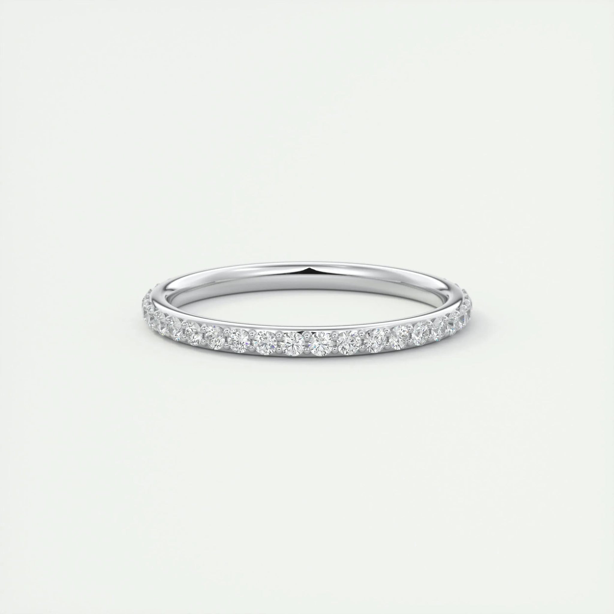 0.74 CT Round Full Eternity CVD EF/VVS Diamond Wedding Band