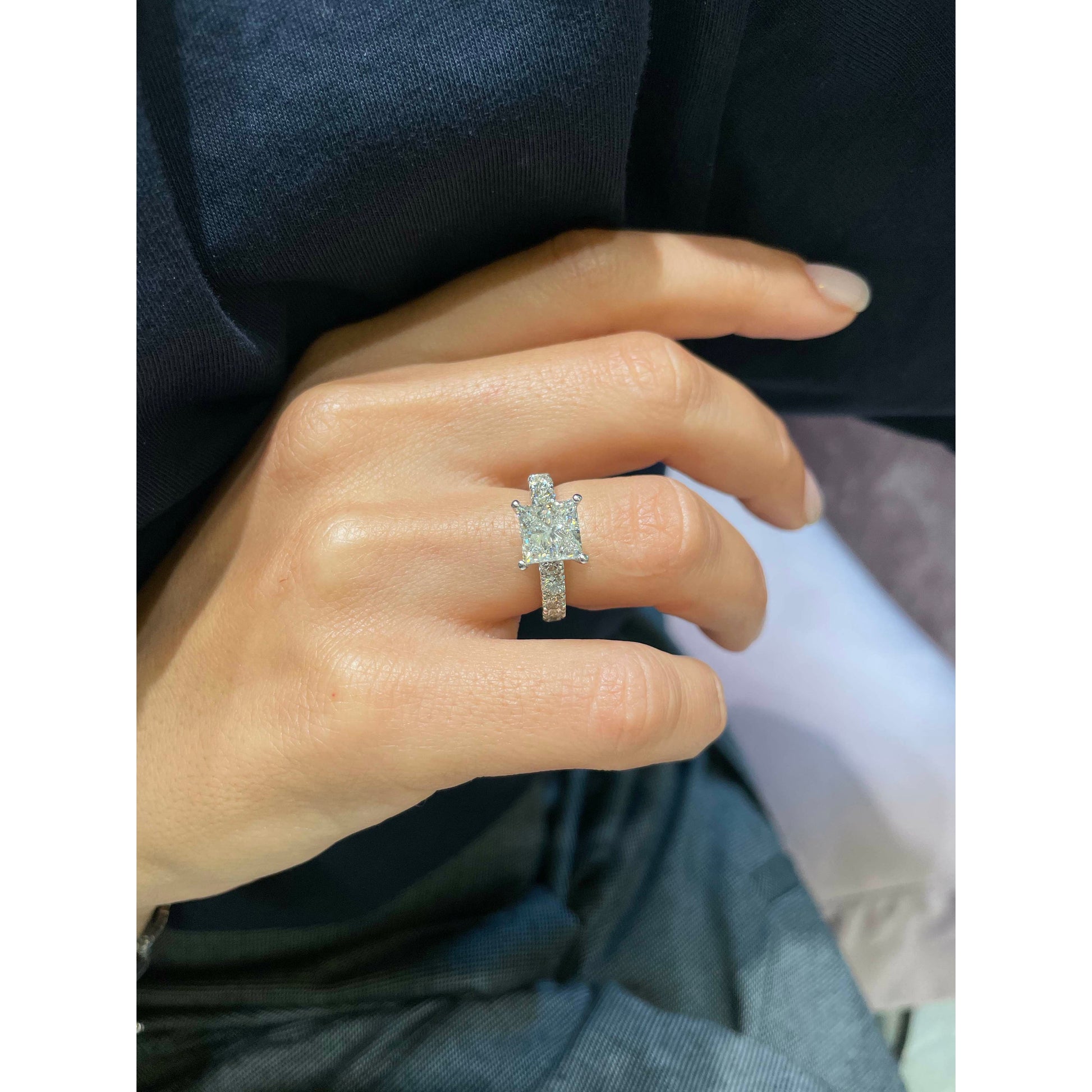 8mm-princess-cut-solitaire-pave-setting-on-hand