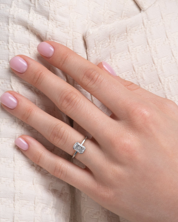 2.0 - 4.0  CT Radiant Cut CVD Diamond Solitaire Engagement Ring