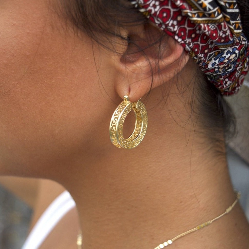 Vintage Egyptian Hoops for women