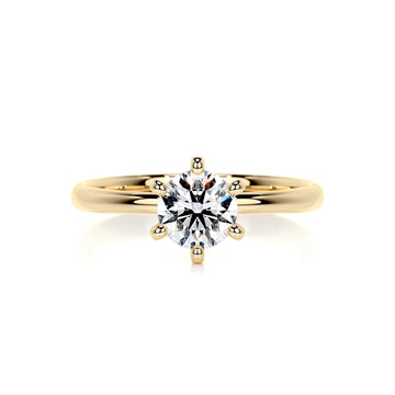 1.10 CaratRound Solitaire Moissanite Engagement Ring