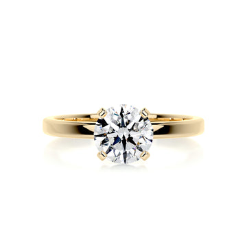 1.62 Carat Round Solitaire Moissanite Engagement Ring