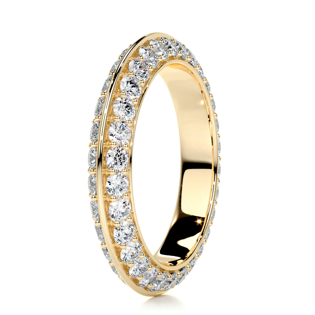 Pave Mounting Full Eternity Wedding Band