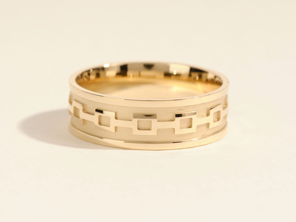 7.0mm Men's Wedding Band Celtic Pattern