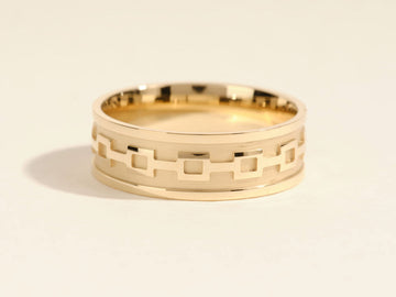 7.0mm Men's Wedding Band Celtic Pattern