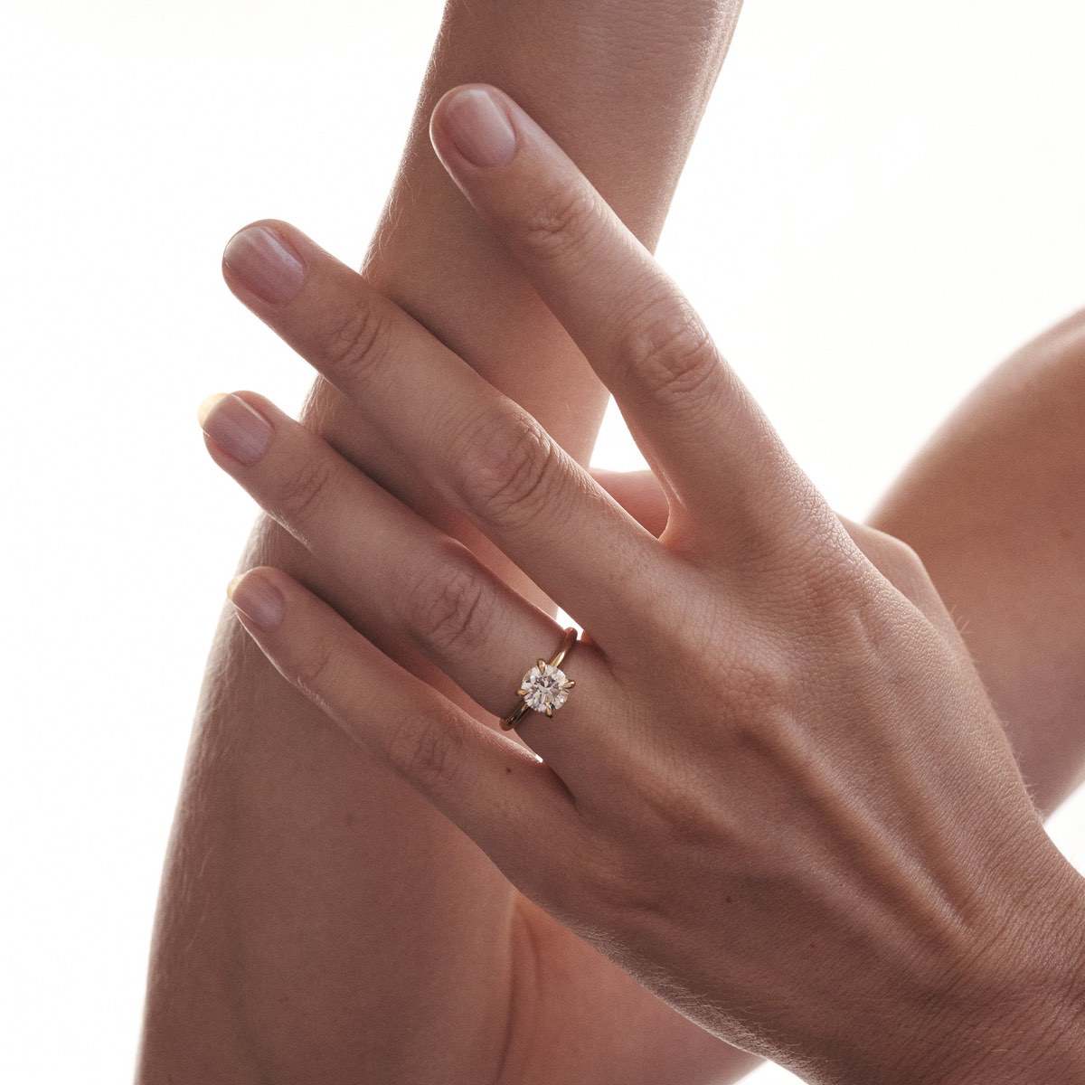 1.5 - 2.5 CT Round CVD Diamond Solitaire Engagement Ring