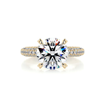 3.26 Carat · Round Hidden Halo · Moissanite Engagement Ring