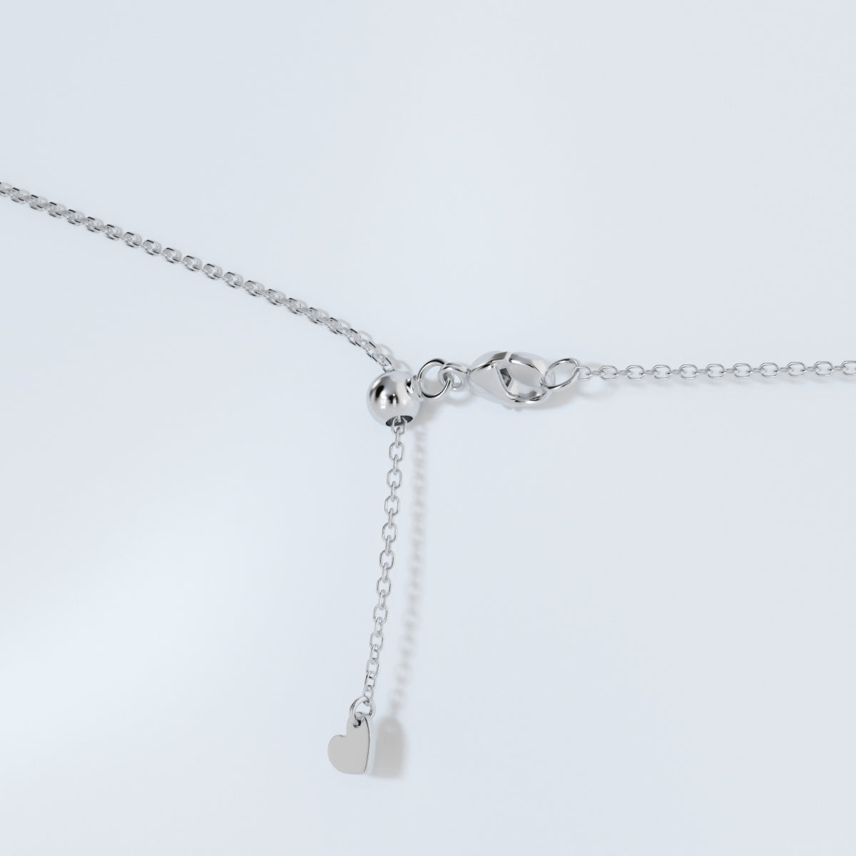 1.50 TCW Round Moissanite Diamond Heart Pandant Necklace