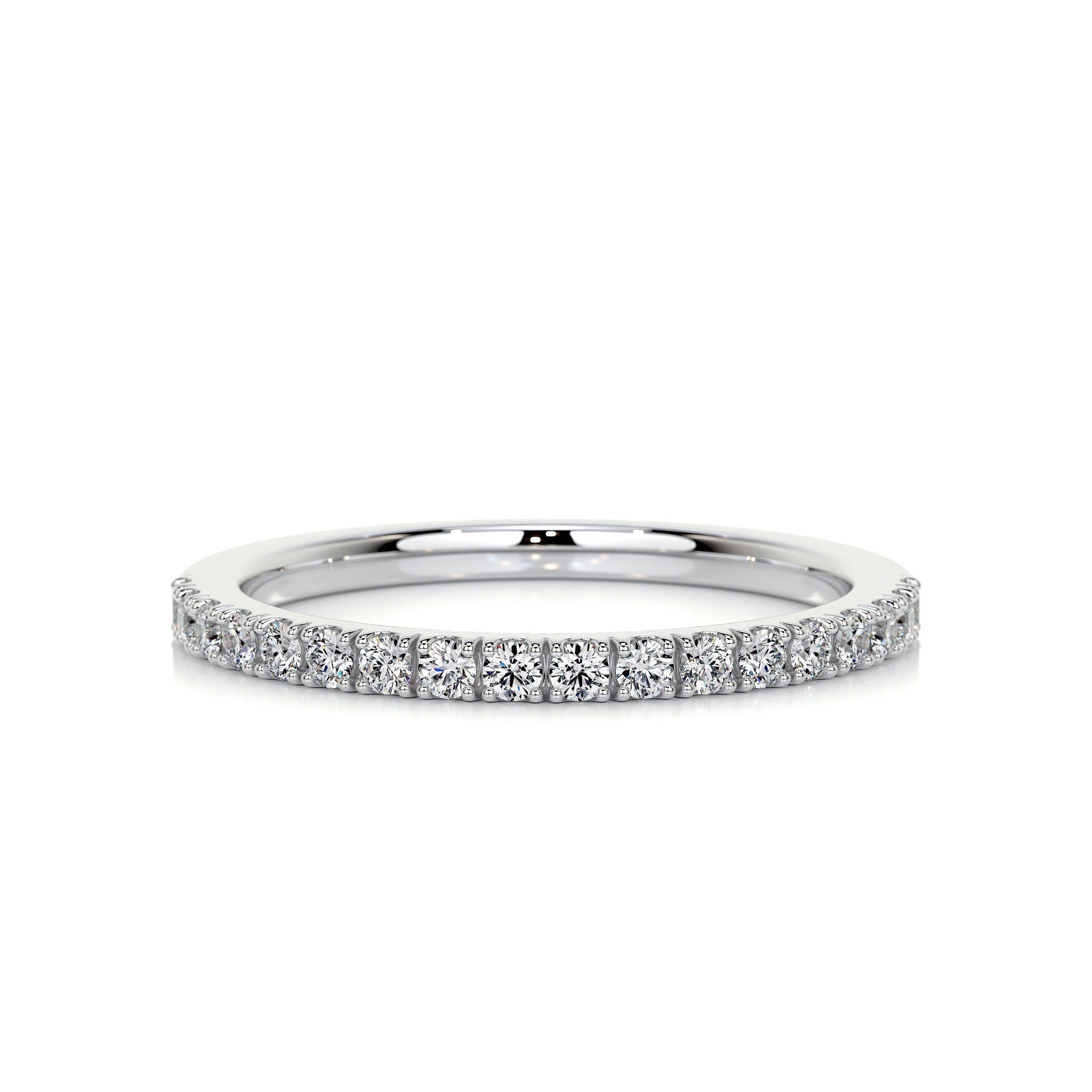 0.3 CT Round Half Eternity CVD EF/VVS Diamond Wedding Band