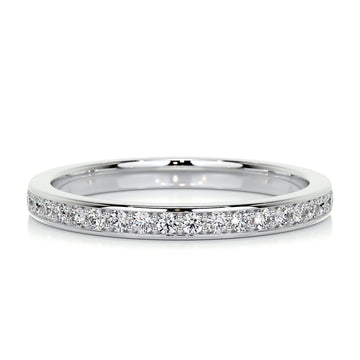 0.2 CT Round Half Eternity CVD EF/VVS Diamond Wedding Band