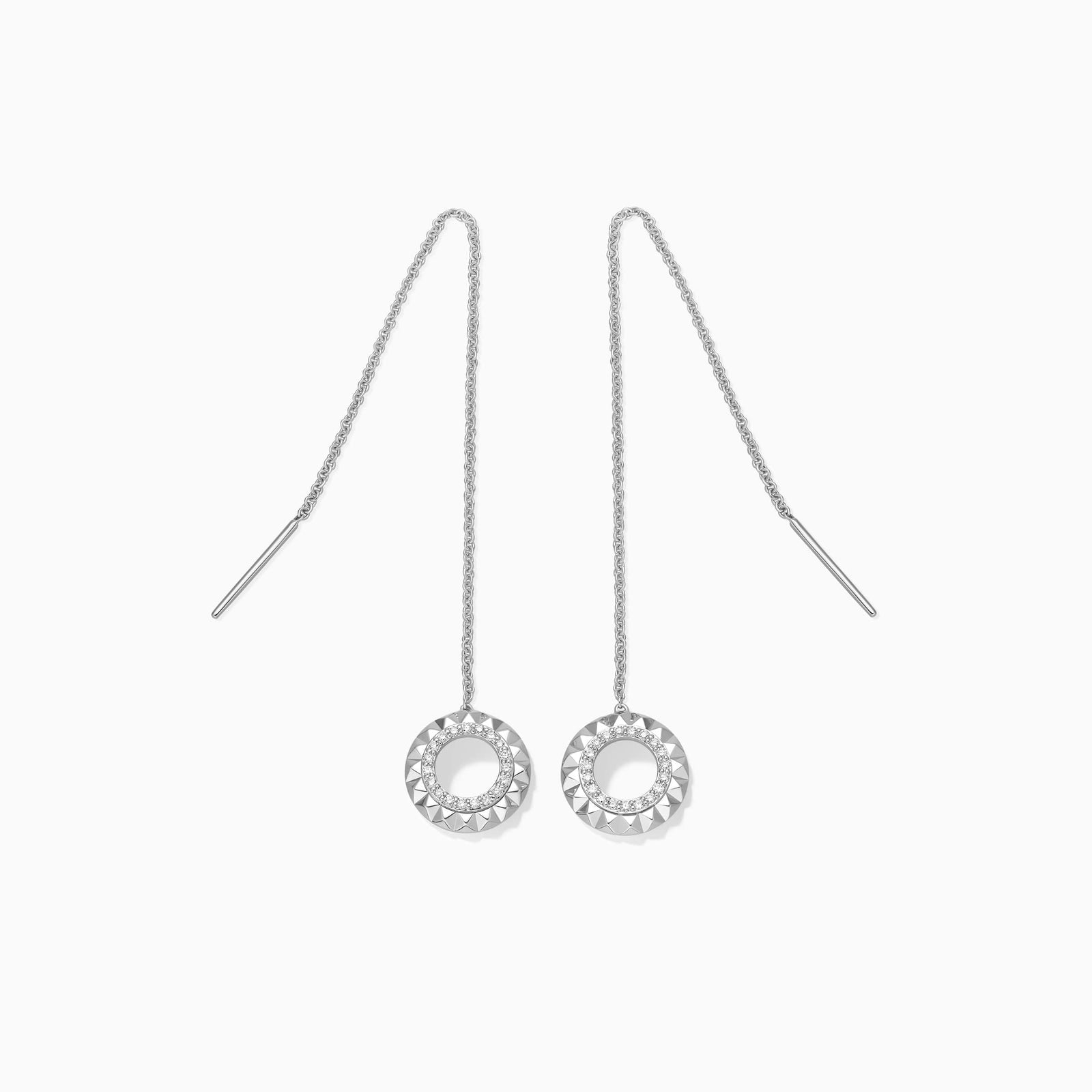 Round Cut Moissanite Unique Diamond Earrings for Women