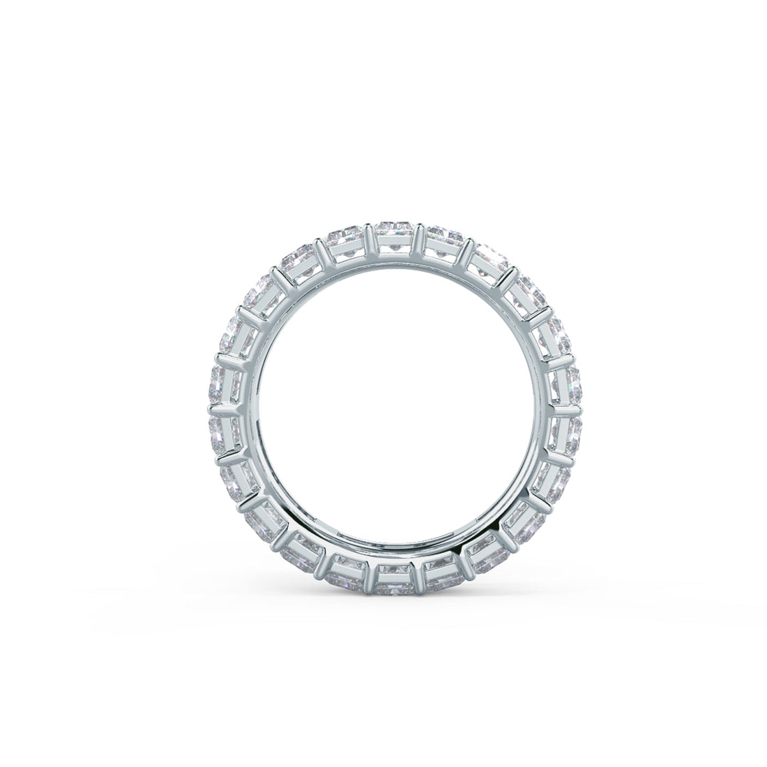 Radiant Cut DE-VS1 Lab Grown Diamond Full Eternity Wedding Band