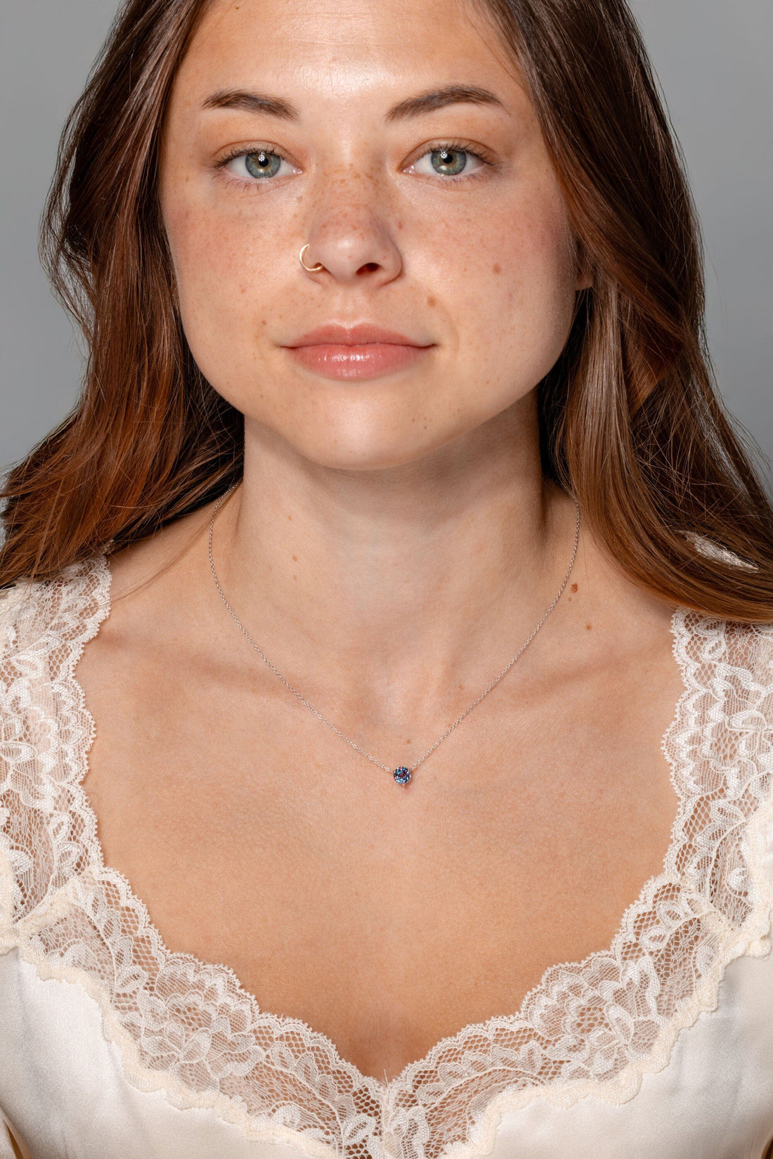 Round Alexandrite Necklace