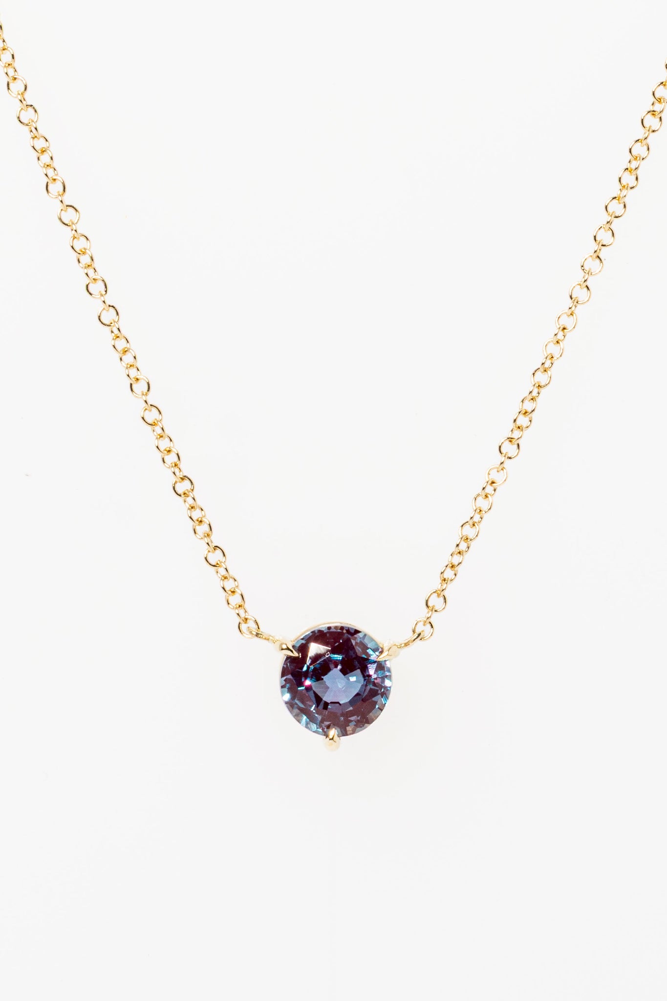 Round Alexandrite Necklace