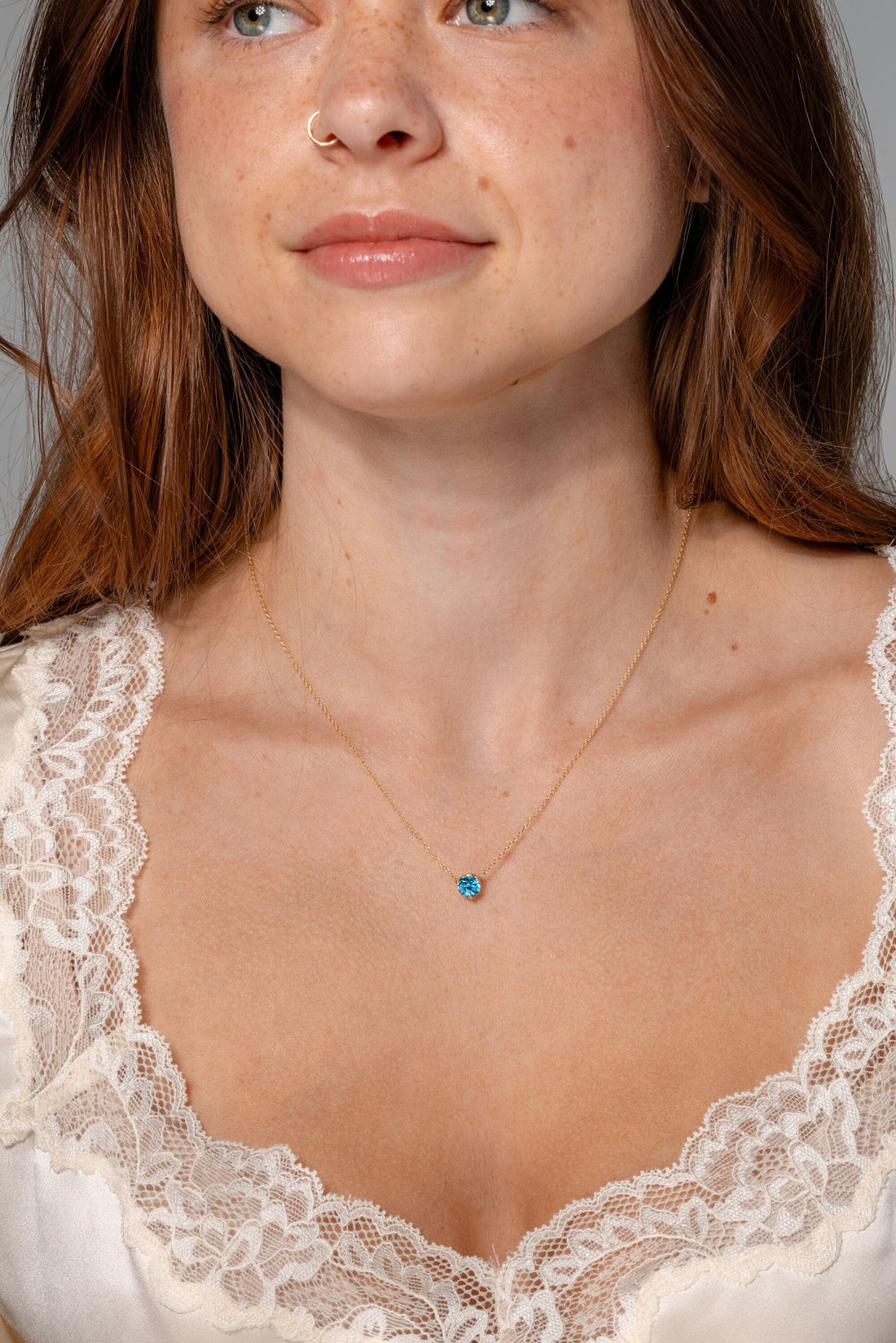 Blue Topaz Necklace