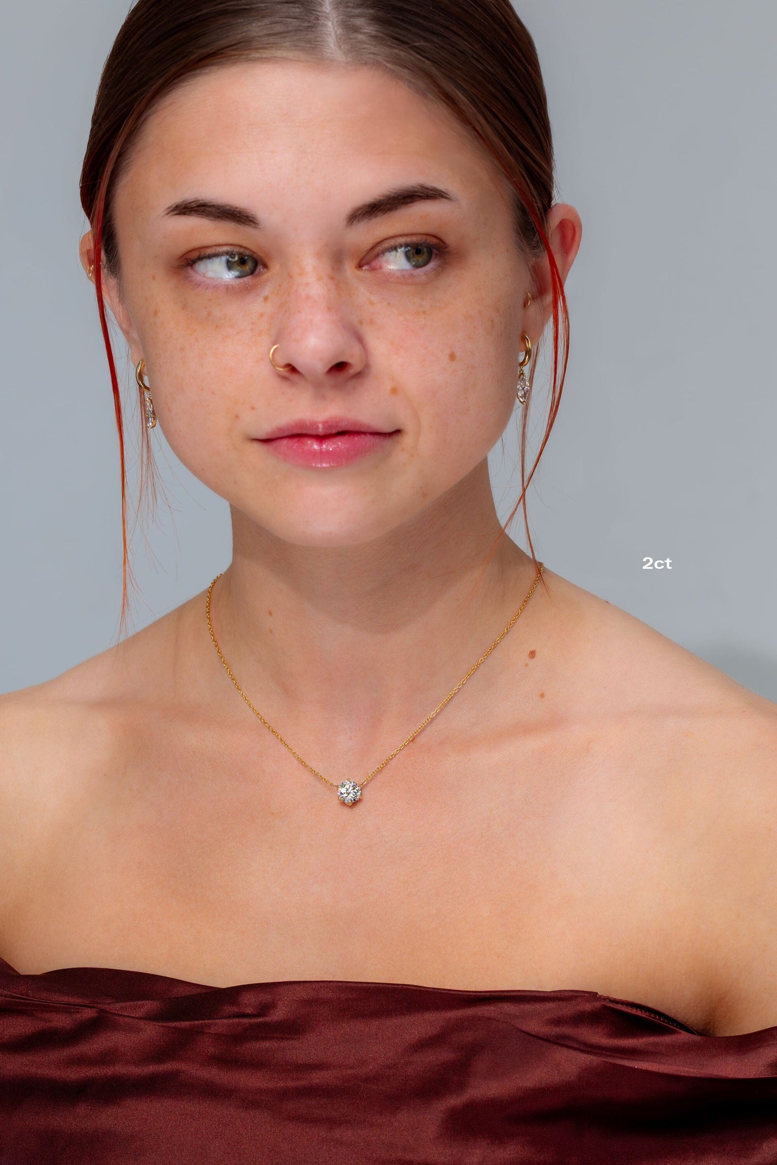 Caraline Round Diamond Pendant