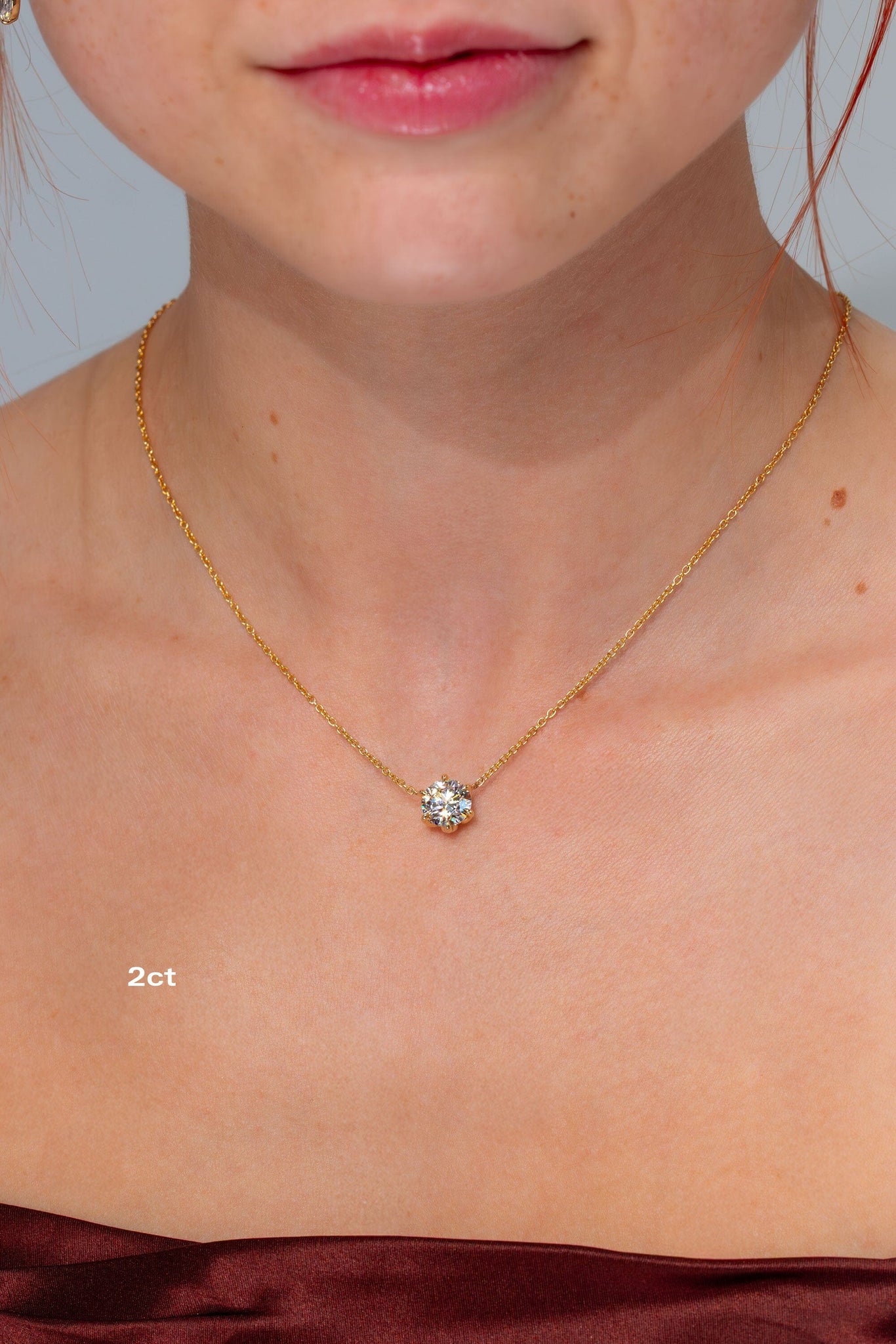 Caraline Round Diamond Pendant