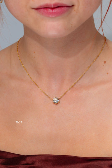 Caraline Round Diamond Pendant