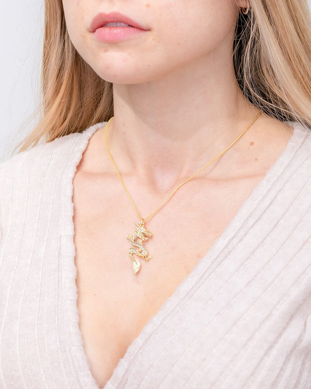 Diamond Year of the Dragon Pendant
