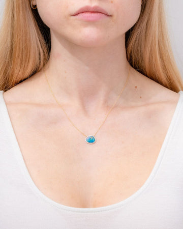 Freeform 2.29ct Opal Necklace