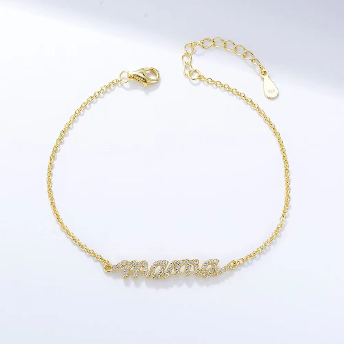 'Mama' Diamond Bracelets for Women in 7 Inch