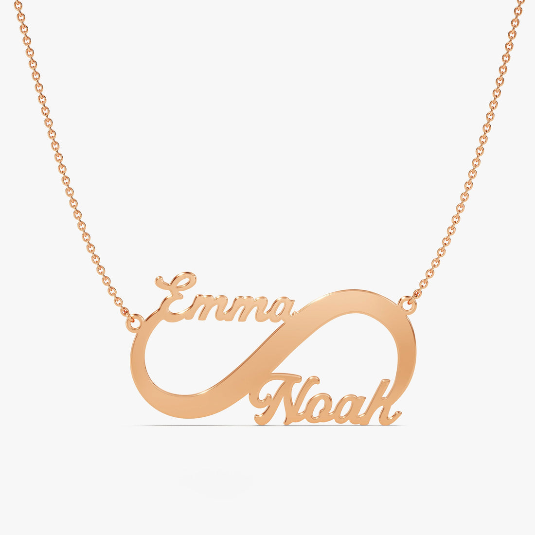 Personalized Couple Infinity Name Necklace Custom Gift for Her