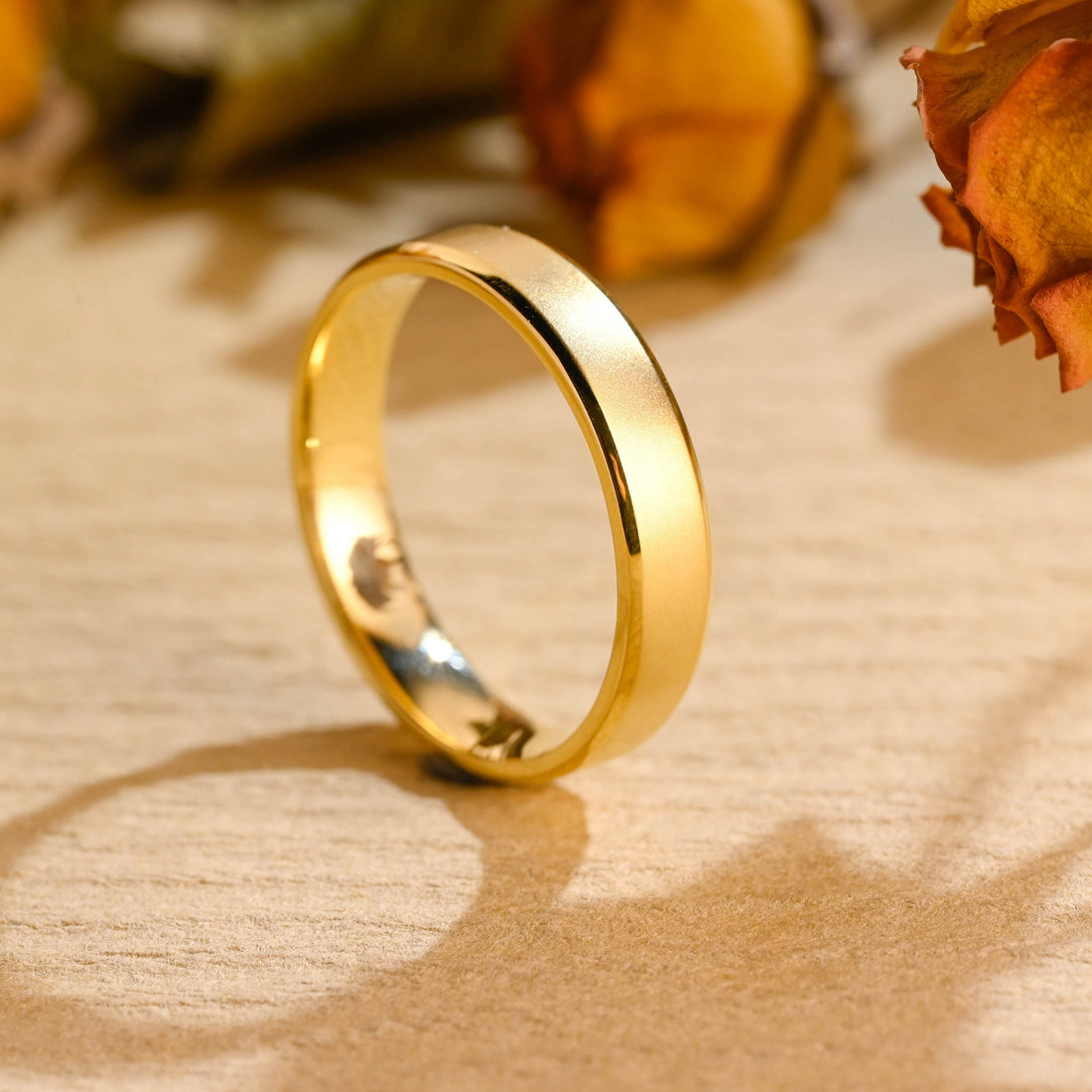 5.0mm Plain Men's Wedding Band, Anniversary Gift For Man
