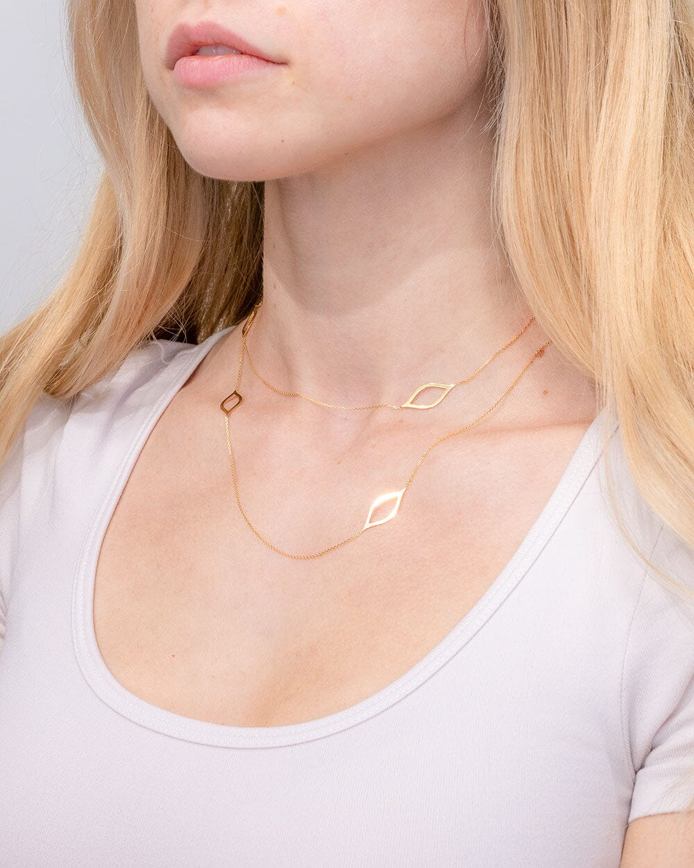 Long Wrap Chain 14k Yellow Gold
