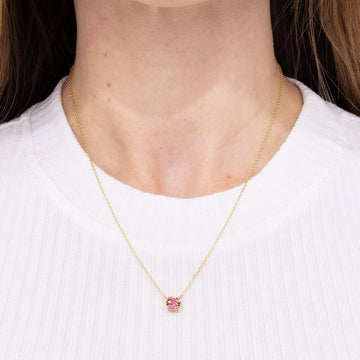 Pink Tourmaline Necklace