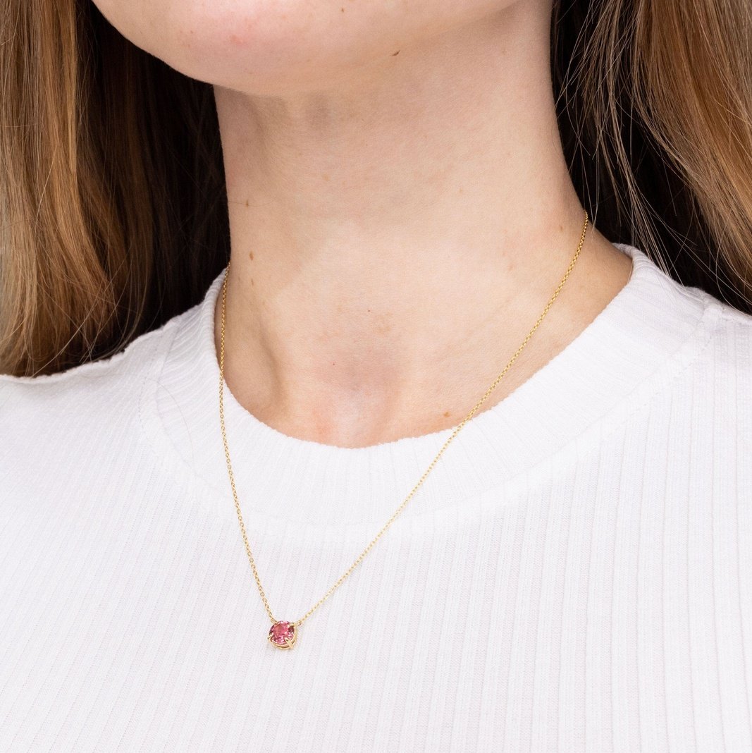 Pink Tourmaline Necklace