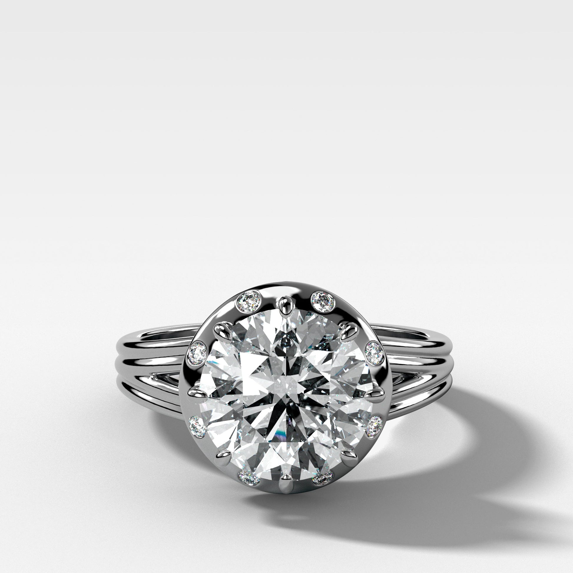 round-cut-diamond-ring-with-double-band-setting